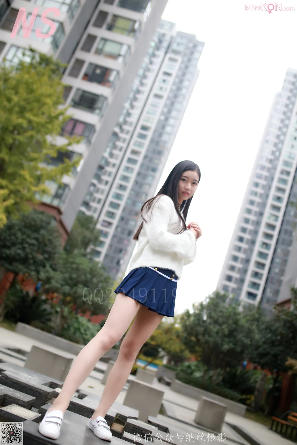 [NS纳丝摄影] No.078: 珊珊 超短裙美腿肉丝 (96 photos + 1 video)