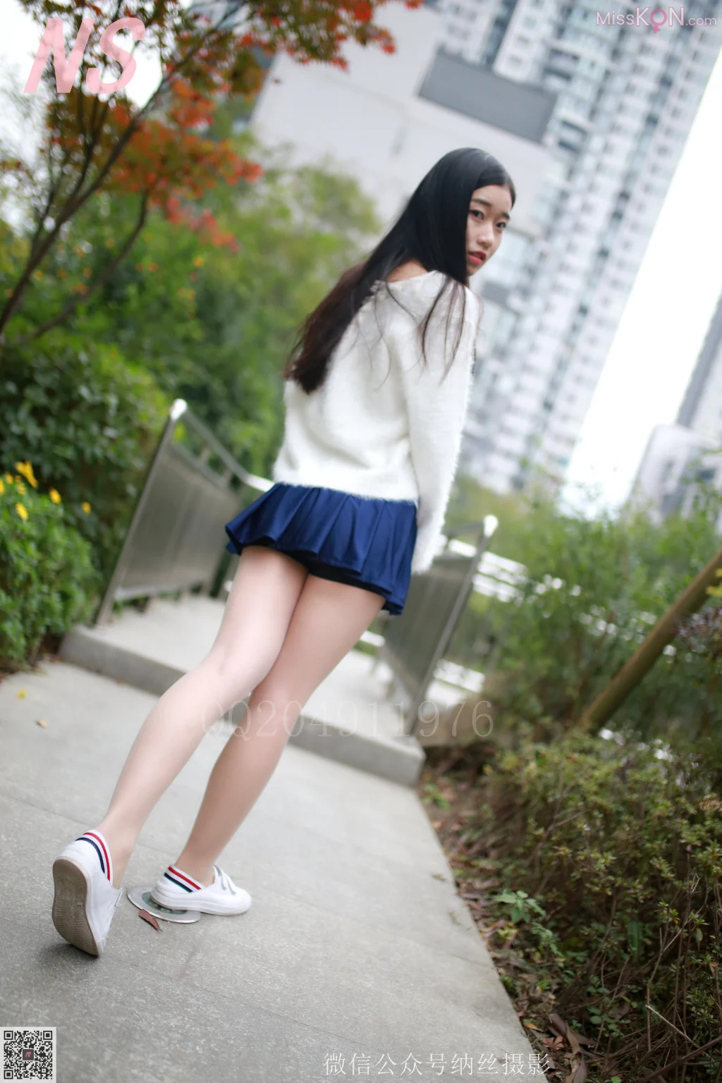 [NS纳丝摄影] No.078: 珊珊 超短裙美腿肉丝 (96 photos + 1 video)