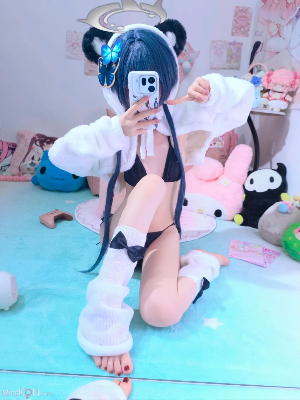 Coser@染三ran3: 蔚蓝档案-龙华妃咲 小熊猫 (108 photos)
