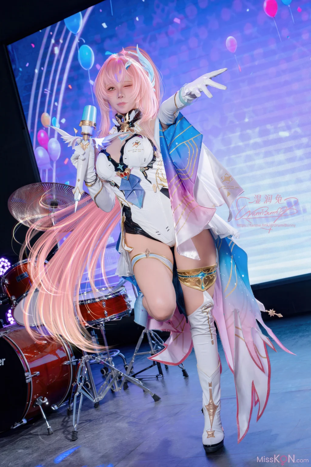Coser@黏黏团子兔: 2026年06月作品 鸣潮 爱弥斯 (108 photos + 3 videos)