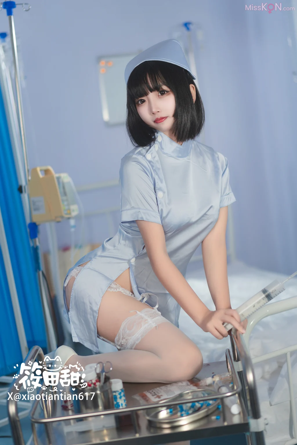 Coser@香草奶喵: 蓝护士 (30 photos)