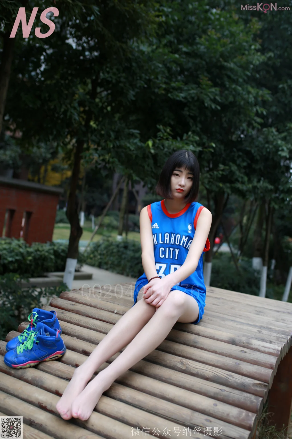 [NS纳丝摄影] No.086: 陈玉洁 蓝球少女 (121 photos + 1 video)