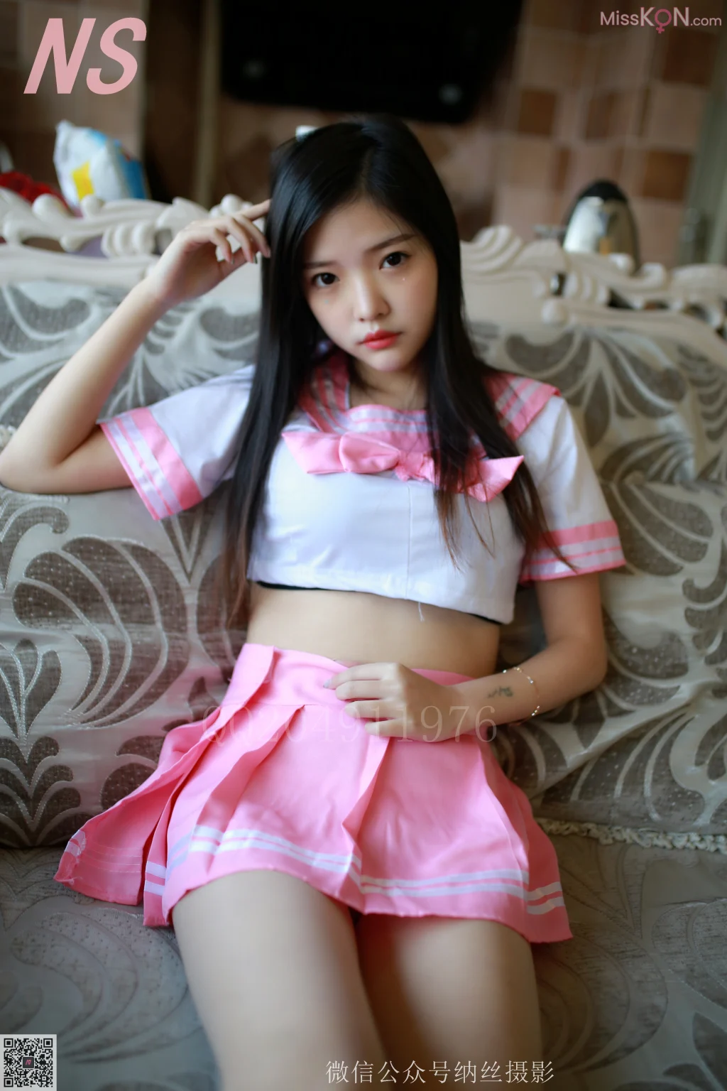 [NS纳丝摄影] No.089: 圆碗妹儿 粉系性感 (82 photos)