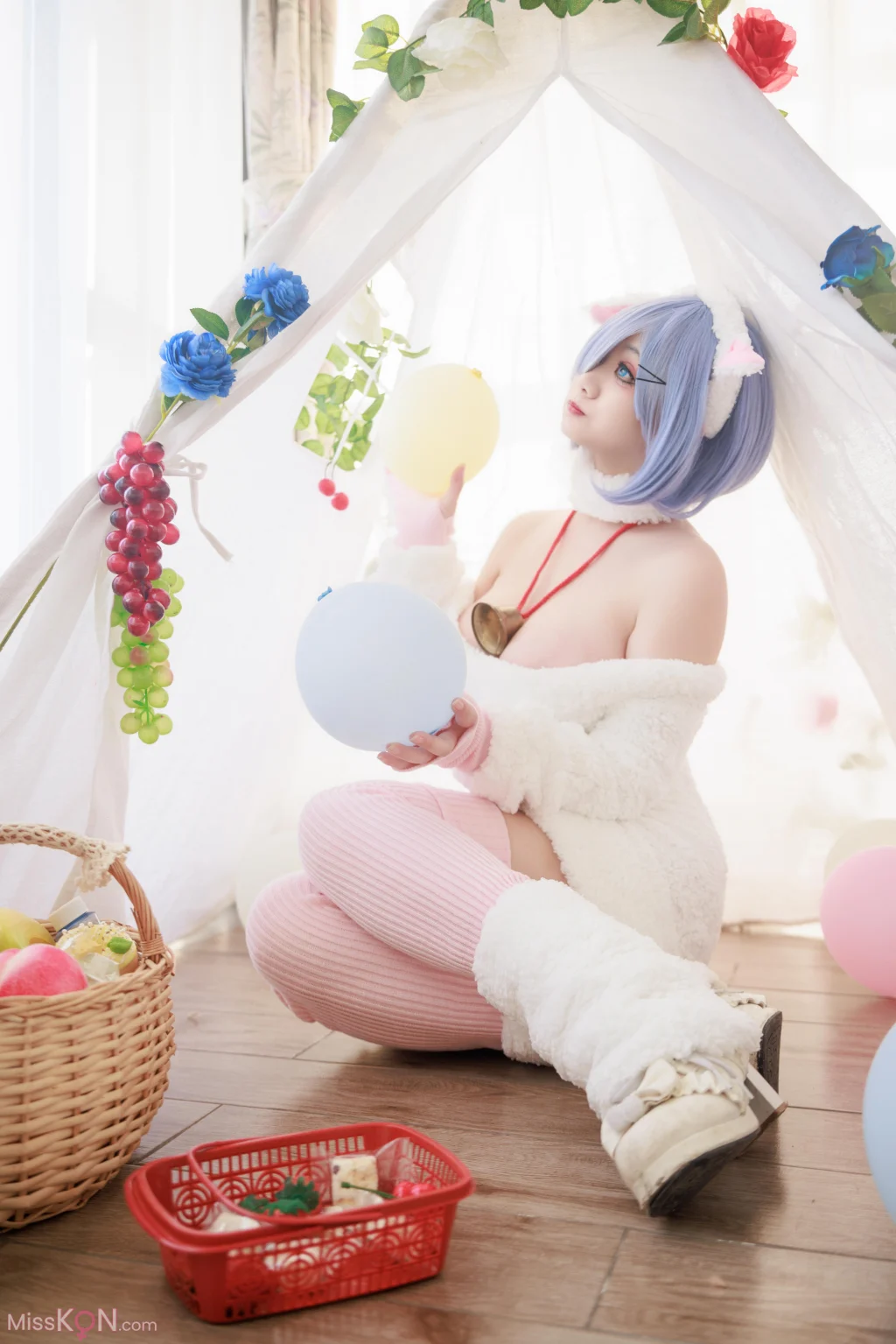 Coser@阿雪雪: 蕾姆小羊 (24 photos + 3 videos)