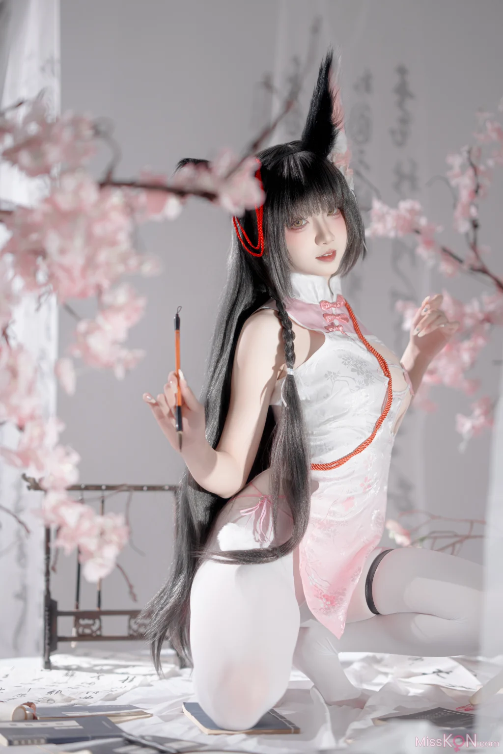 Coser@纸悦Etsu_ko: 长门旗袍 (60 photos)