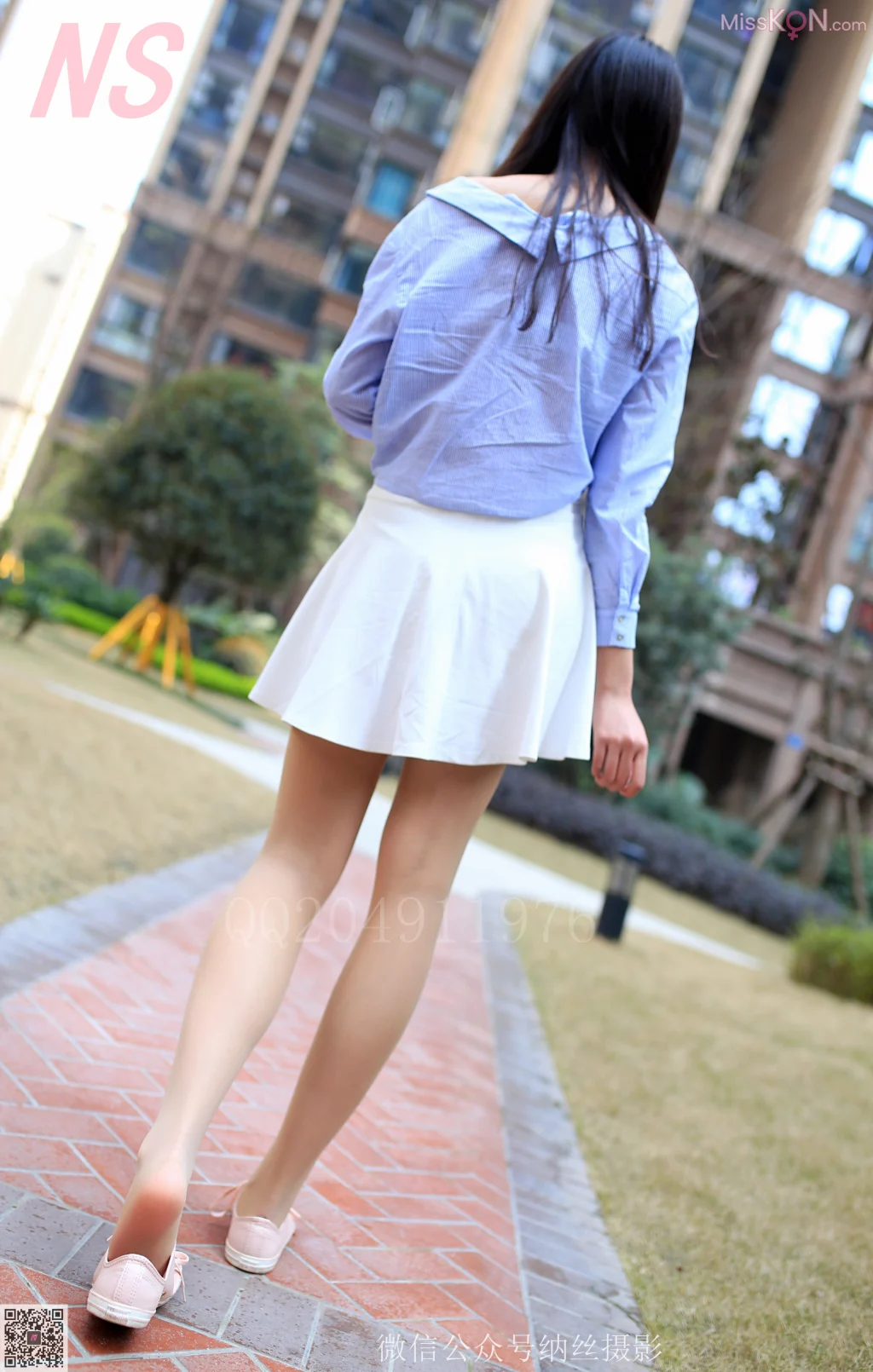 [NS纳丝摄影] No.096: 李敏琪 长发长腿肉丝 (82 photos)