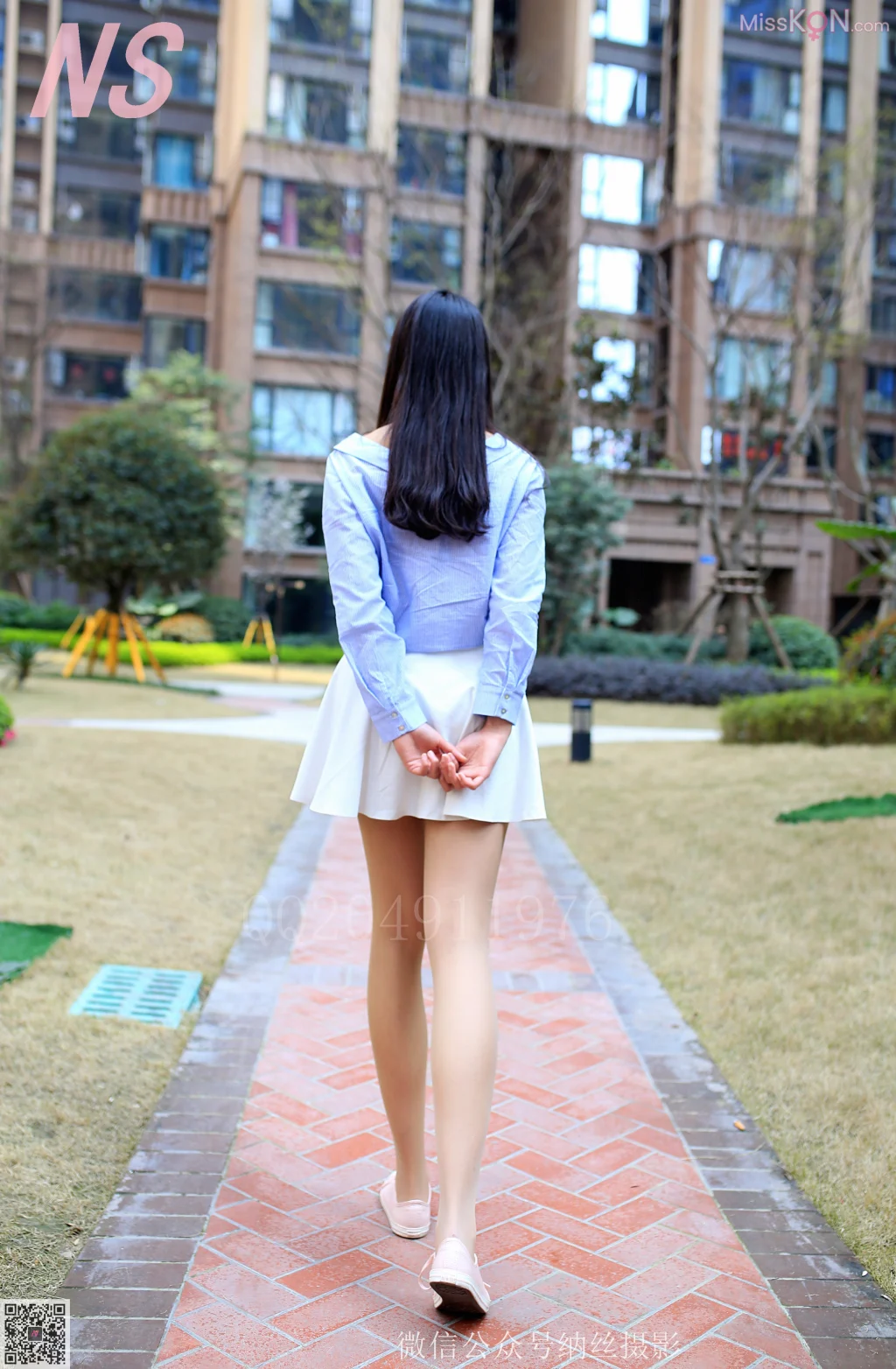 [NS纳丝摄影] No.096: 李敏琪 长发长腿肉丝 (82 photos)