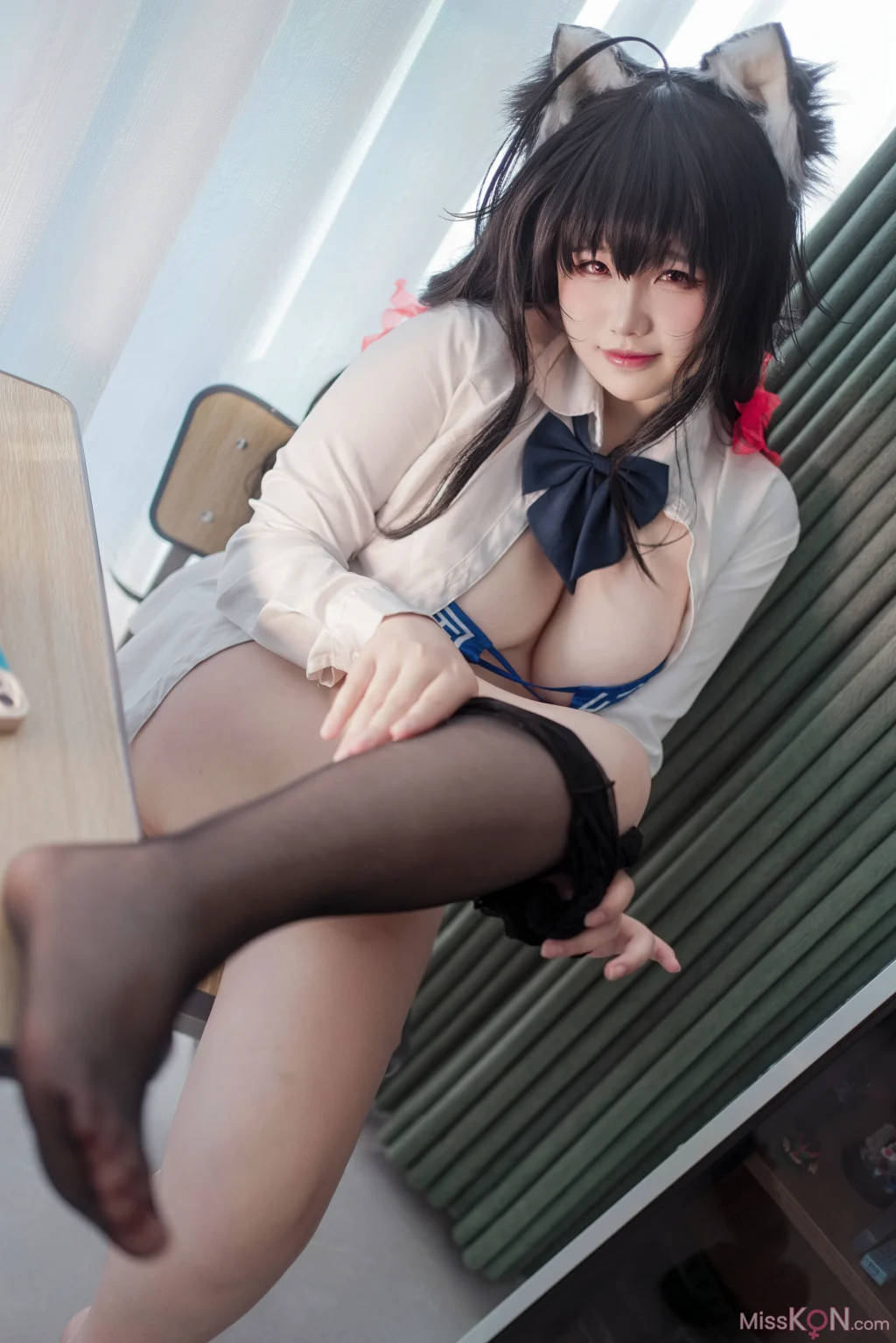 Coser@阿半今天很开心: 碧蓝航线-大凤 jk (125 photos)