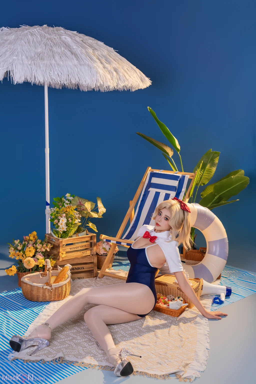 Coser@奈汐酱nice & 奶桃: 夏纪 (100 photos + 1 video)