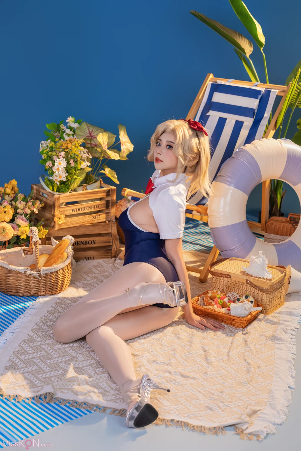 Coser@奈汐酱nice & 奶桃: 夏纪 (100 photos + 1 video) – Page 3