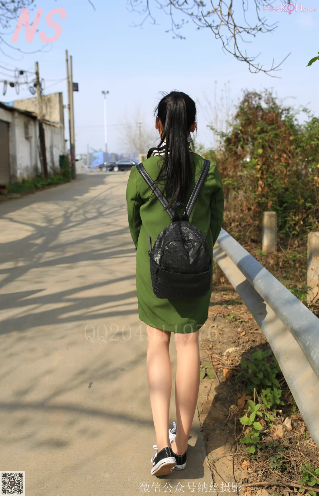 [NS纳丝摄影] No.100: A＋妹 学妹肉丝 (63 photos)