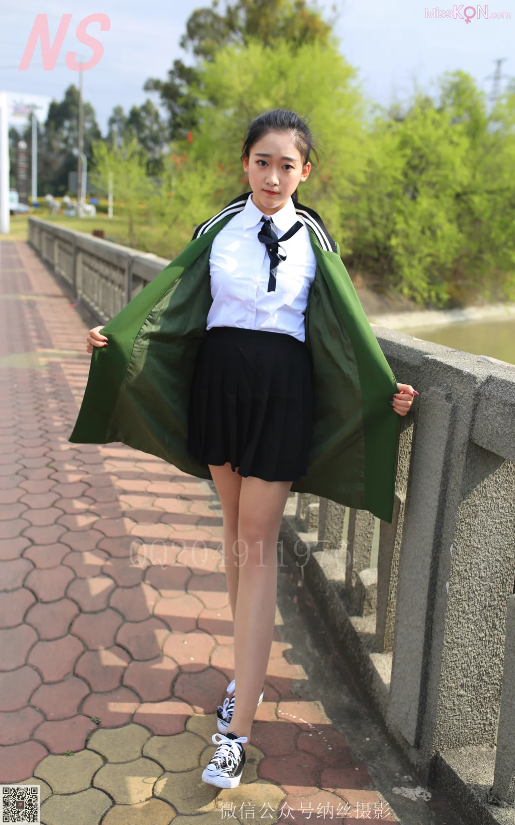 [NS纳丝摄影] No.100: A＋妹 学妹肉丝 (63 photos)