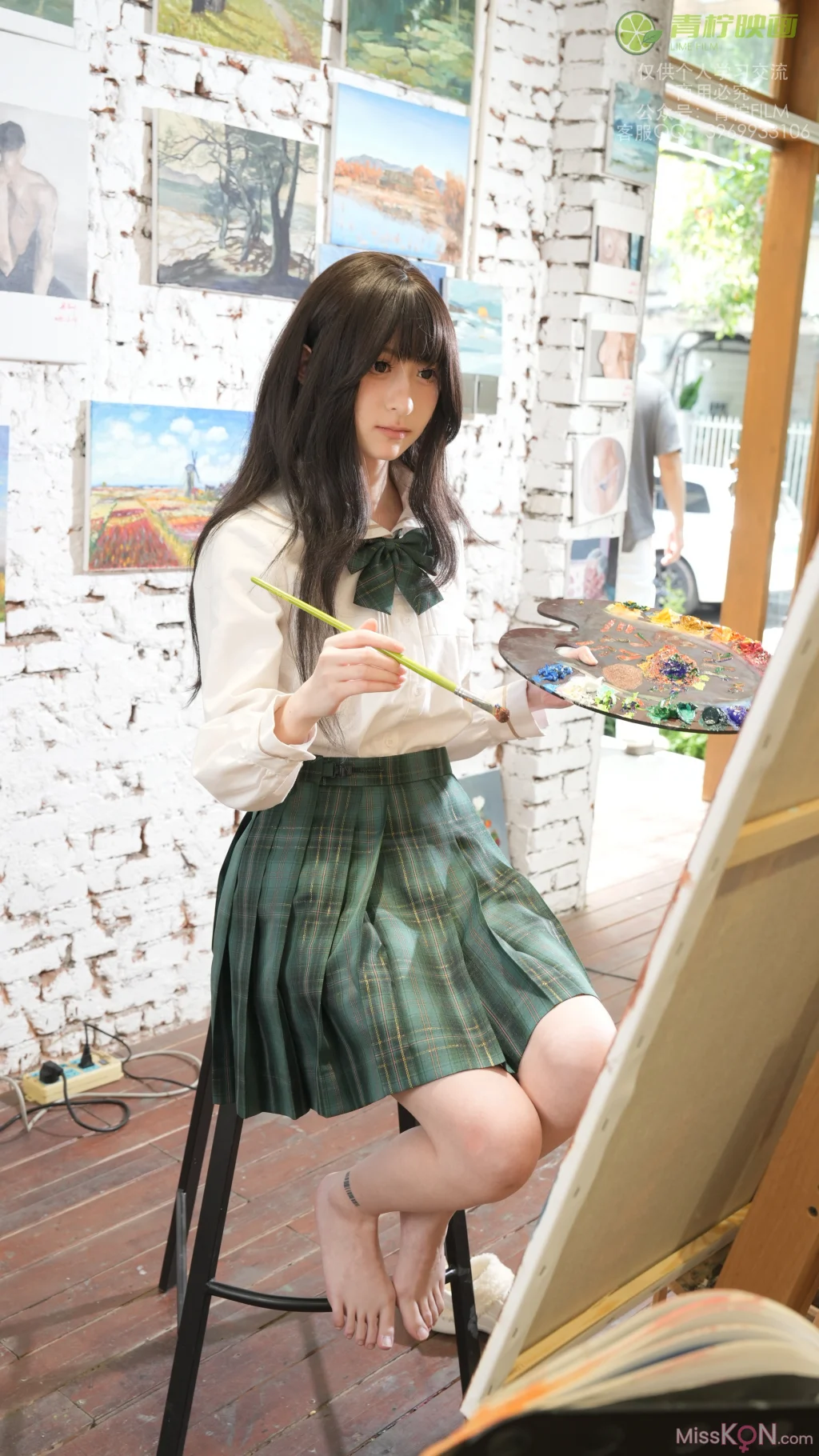 [青柠映画] No.029: AN 画室JK (146 photos)