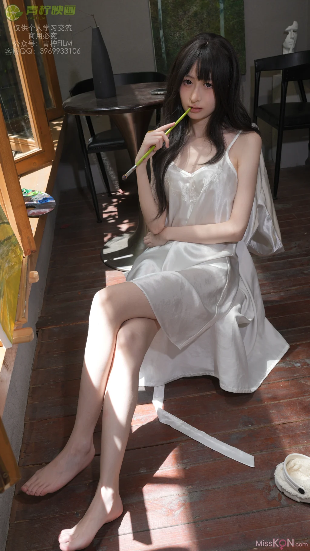 [青柠映画] No.030: AN 画室睡衣 (136 photos + 1 video) – Page 2