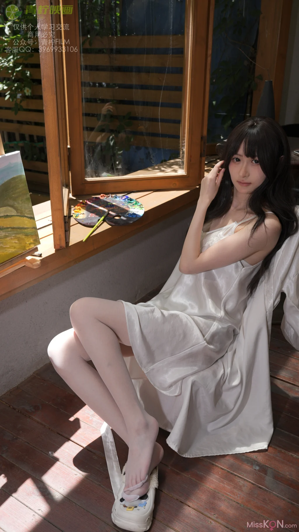 [青柠映画] No.030: AN 画室睡衣 (136 photos + 1 video) – Page 2