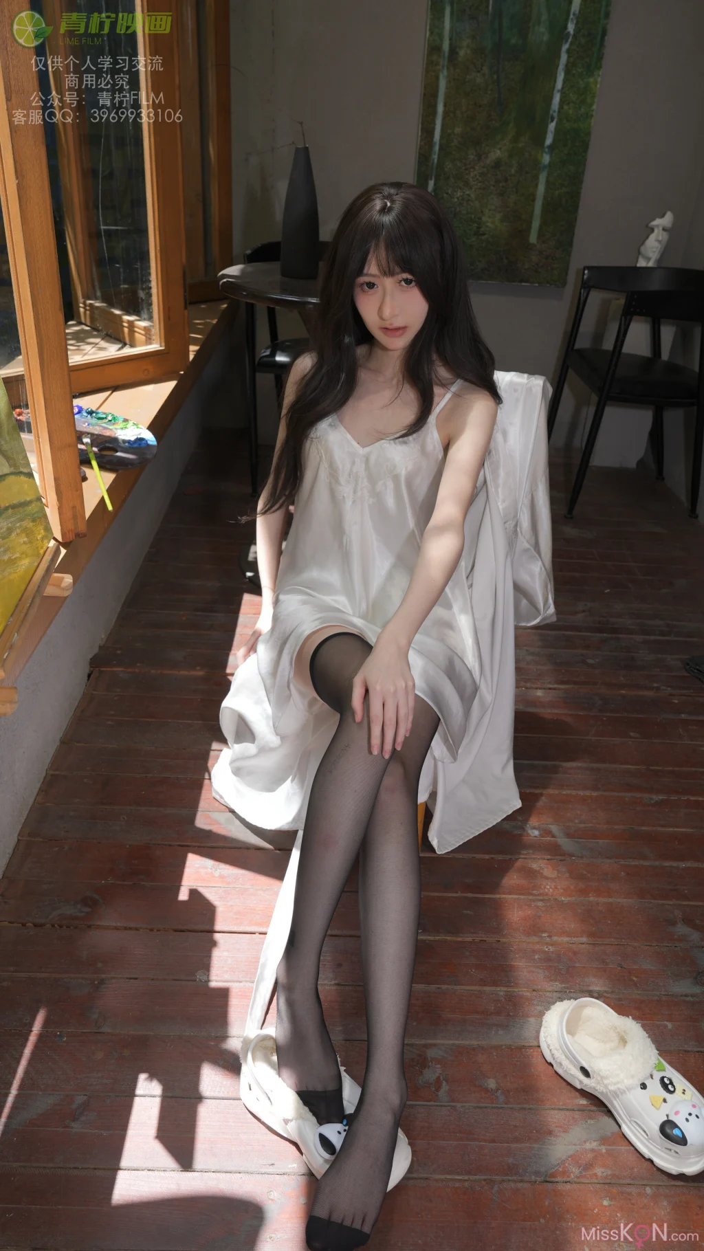[青柠映画] No.030: AN 画室睡衣 (136 photos + 1 video) – Page 2
