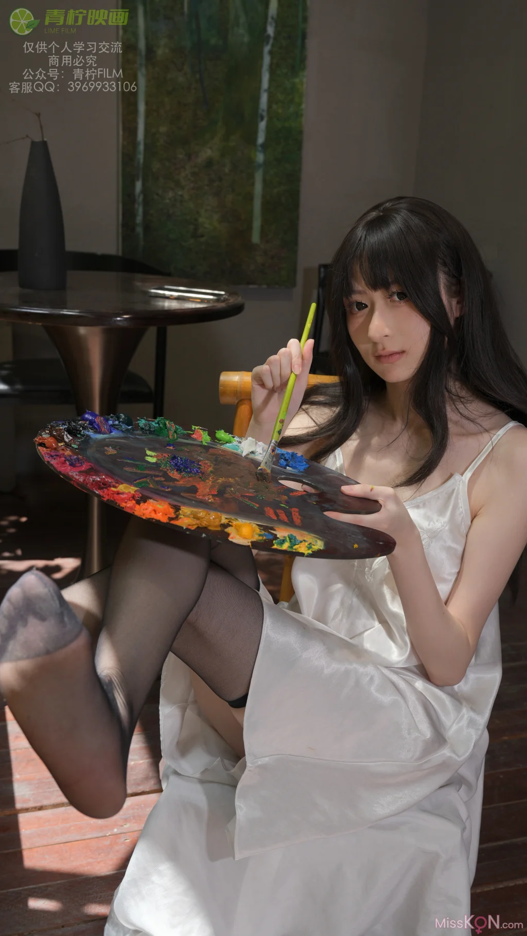 [青柠映画] No.030: AN 画室睡衣 (136 photos + 1 video) – Page 2