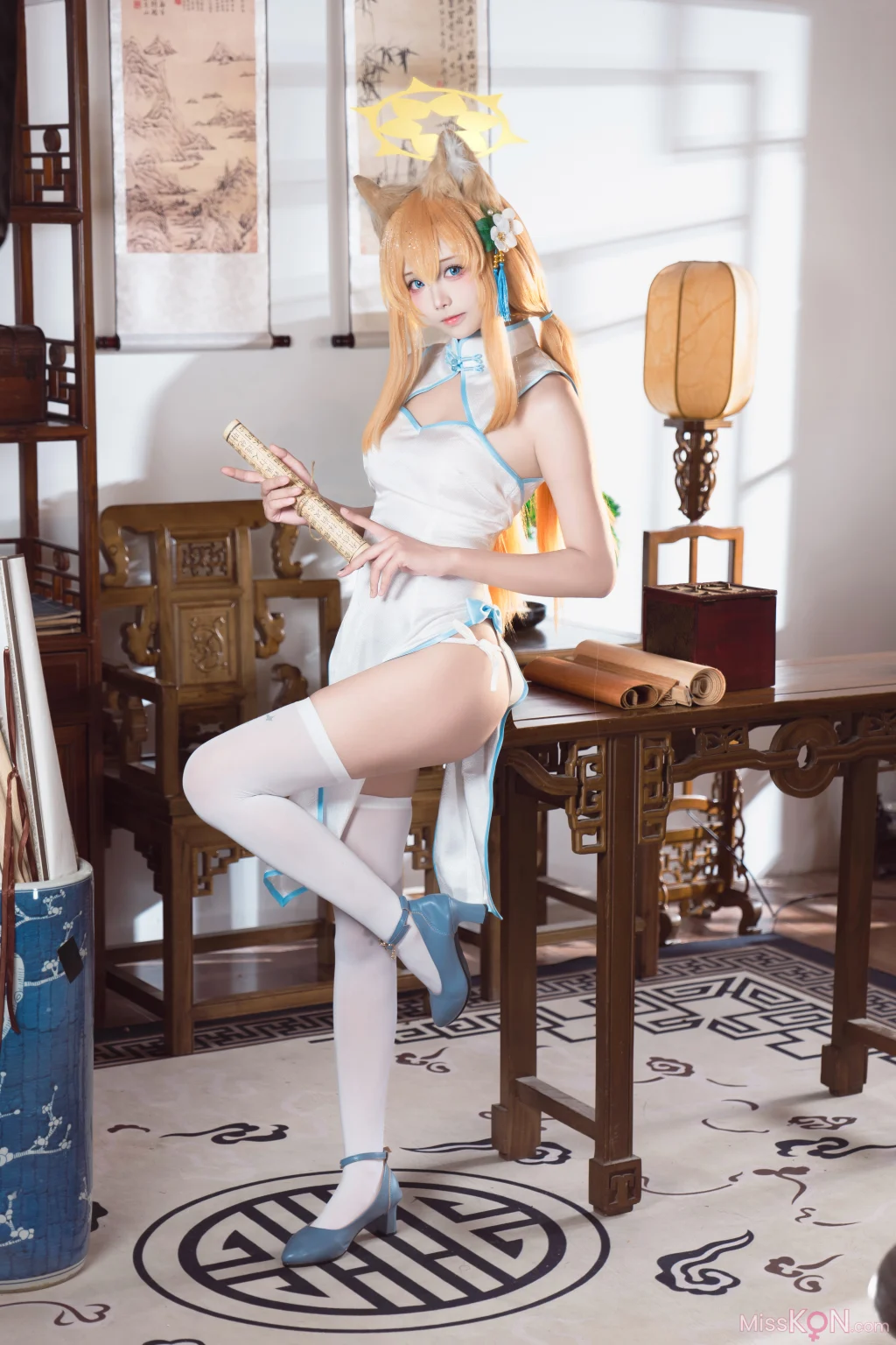 Coser@艾西aiwest: 蔚蓝档案 伊落玛丽旗袍 (30 photos)