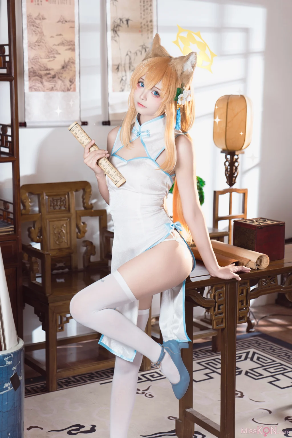 Coser@艾西aiwest: 蔚蓝档案 伊落玛丽旗袍 (30 photos)