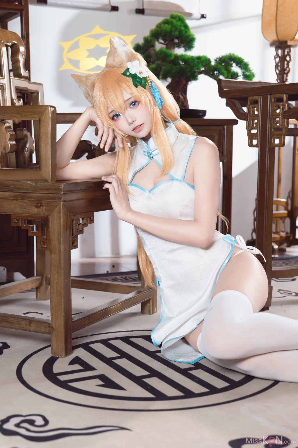 Coser@艾西aiwest: 蔚蓝档案 伊落玛丽旗袍 (30 photos)