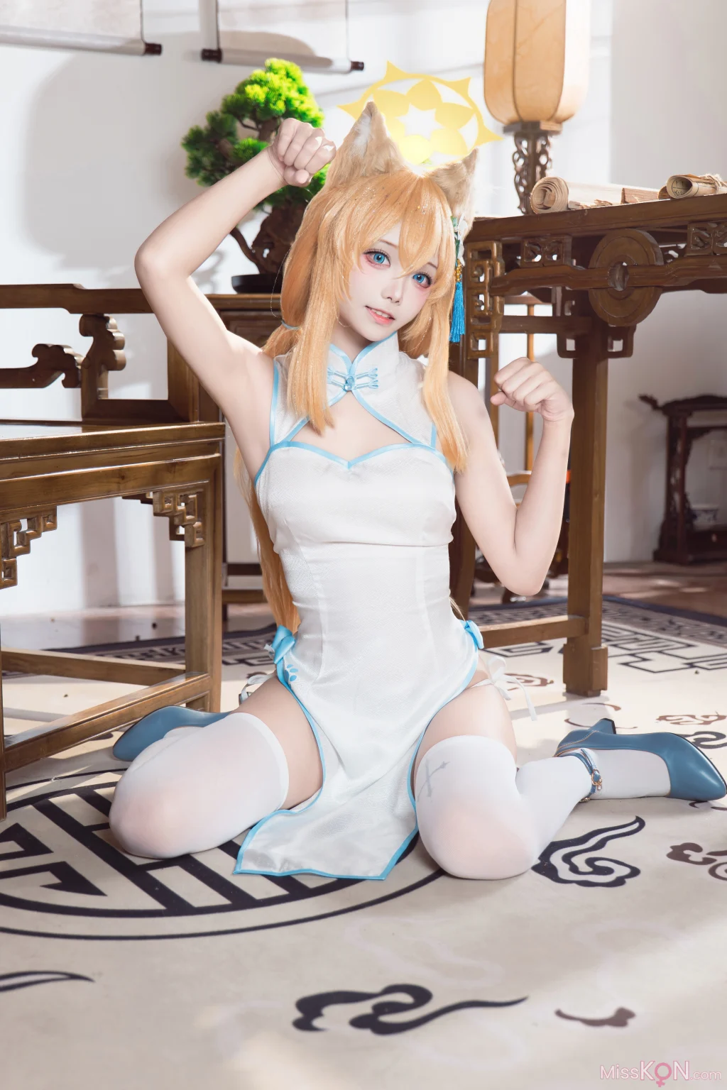Coser@艾西aiwest: 蔚蓝档案 伊落玛丽旗袍 (30 photos)