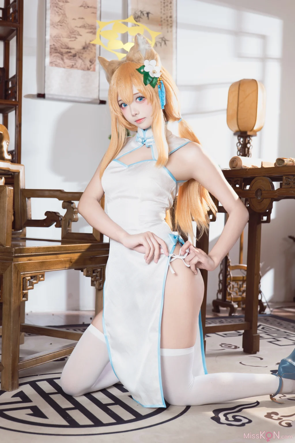 Coser@艾西aiwest: 蔚蓝档案 伊落玛丽旗袍 (30 photos)