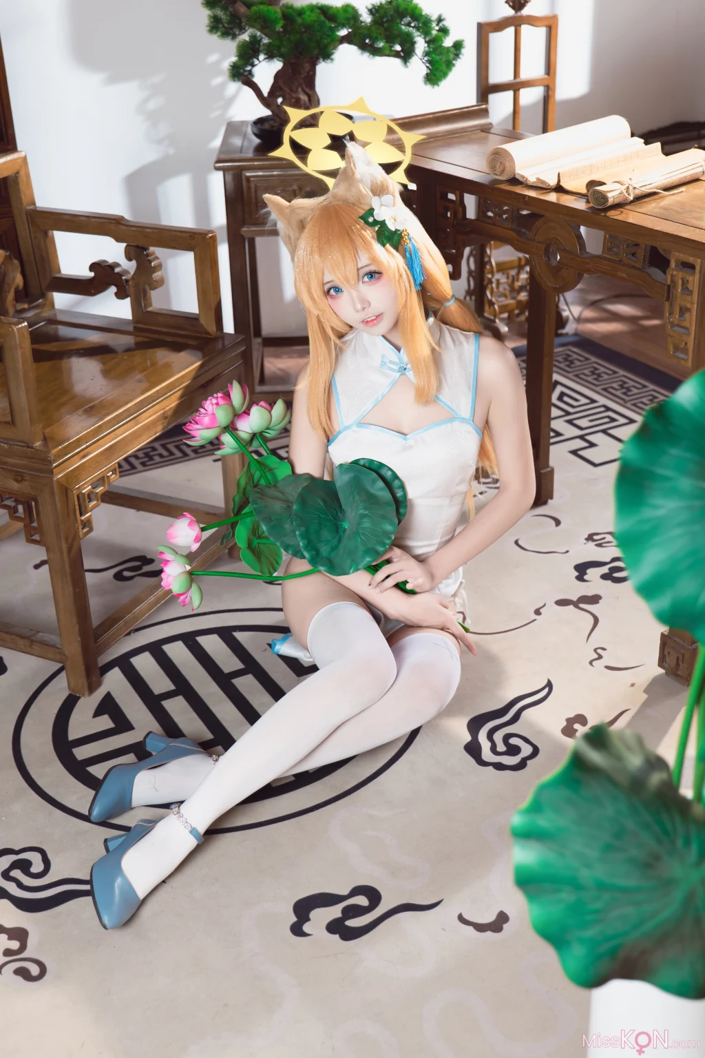 Coser@艾西aiwest: 蔚蓝档案 伊落玛丽旗袍 (30 photos)