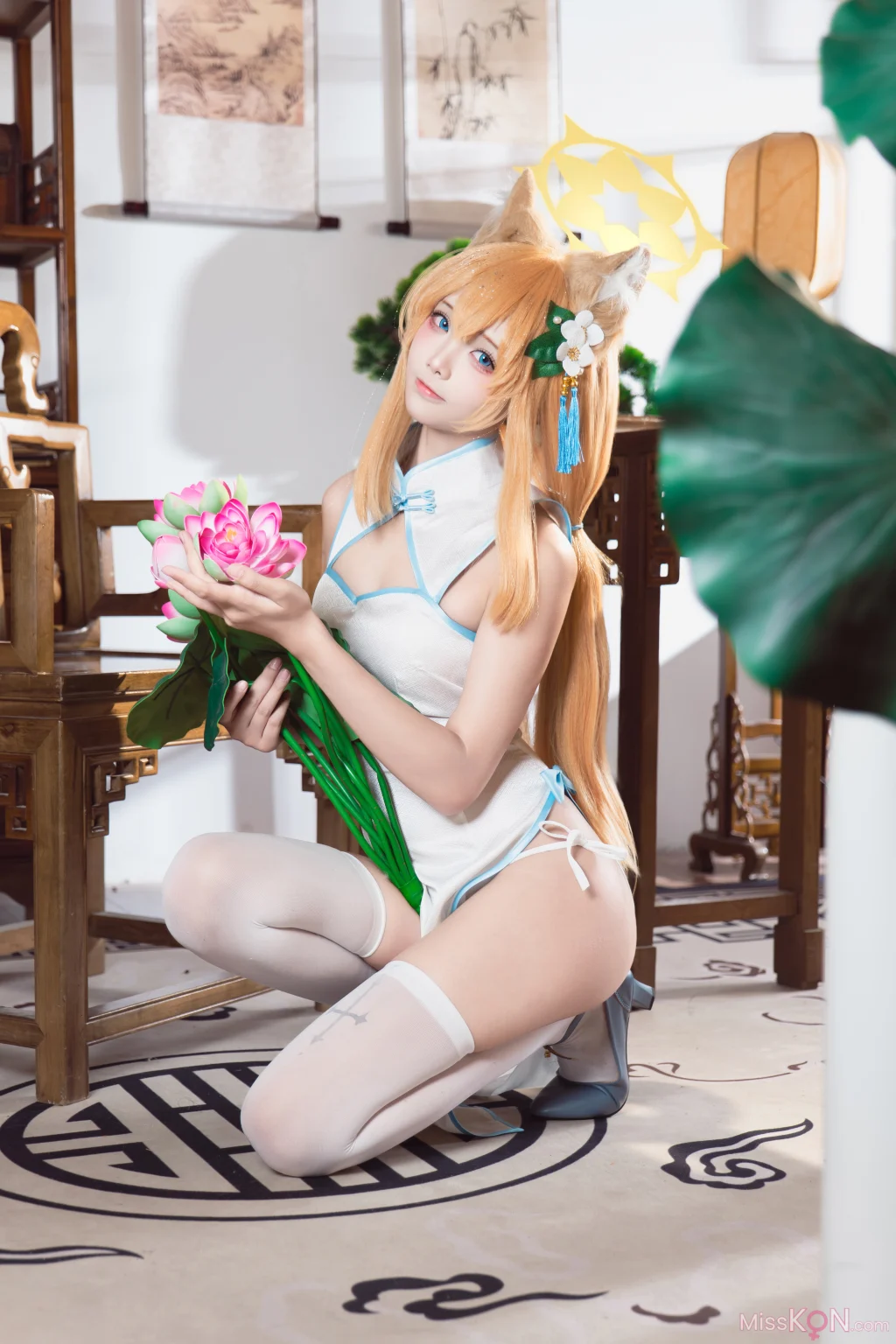 Coser@艾西aiwest: 蔚蓝档案 伊落玛丽旗袍 (30 photos)