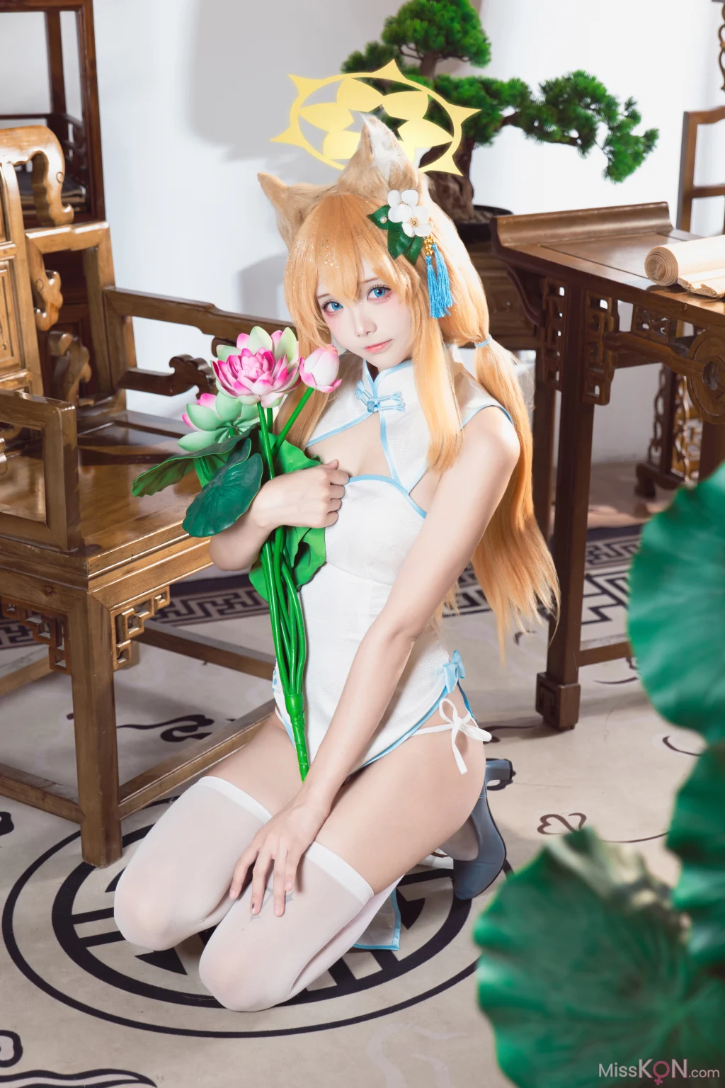 Coser@艾西aiwest: 蔚蓝档案 伊落玛丽旗袍 (30 photos)