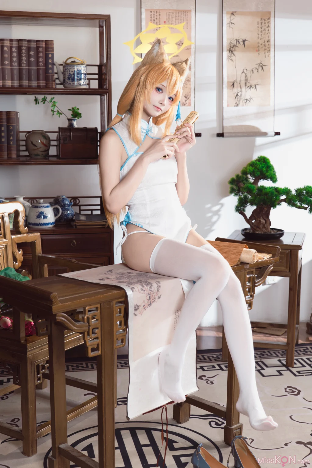 Coser@艾西aiwest: 蔚蓝档案 伊落玛丽旗袍 (30 photos)