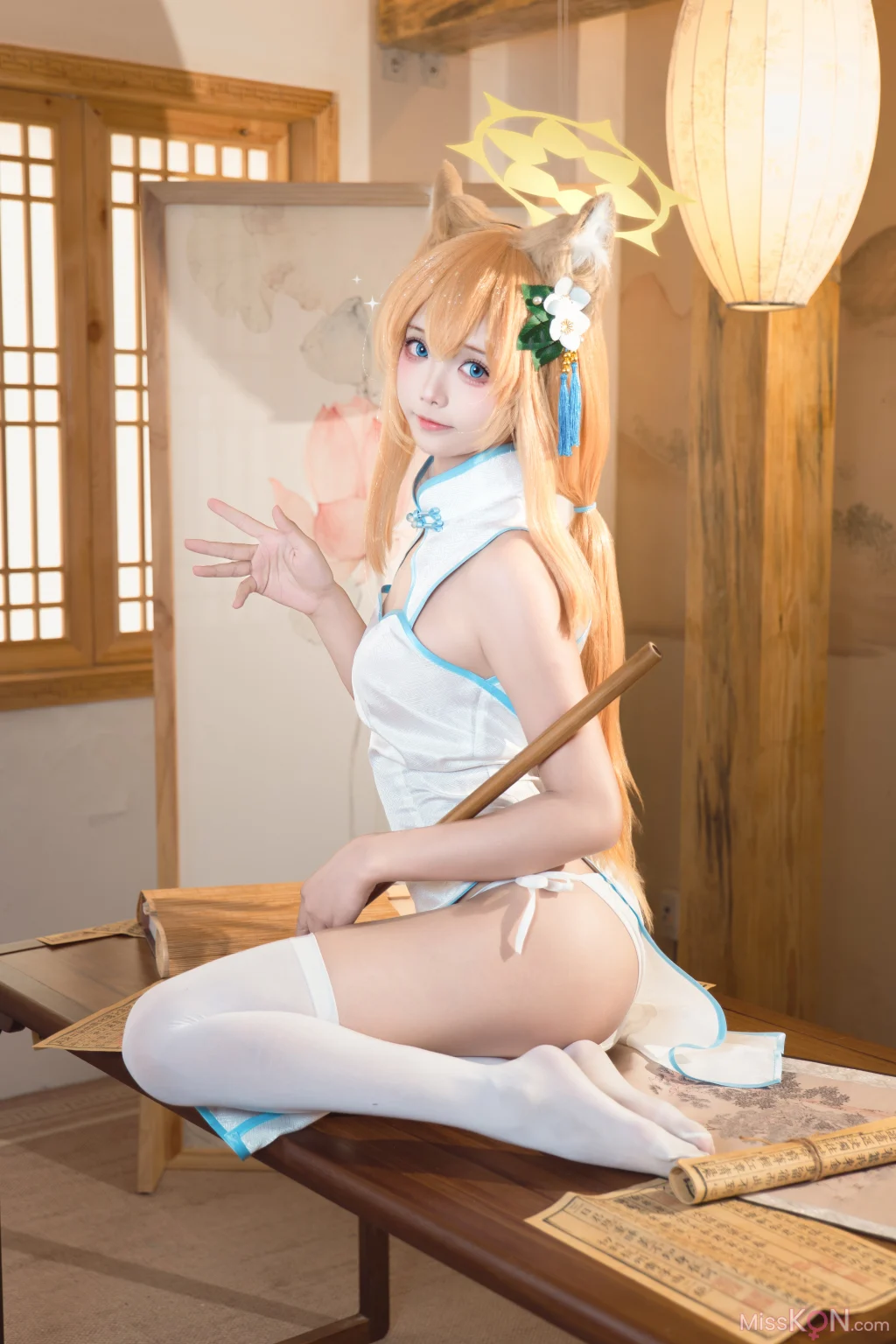 Coser@艾西aiwest: 蔚蓝档案 伊落玛丽旗袍 (30 photos) – Page 2