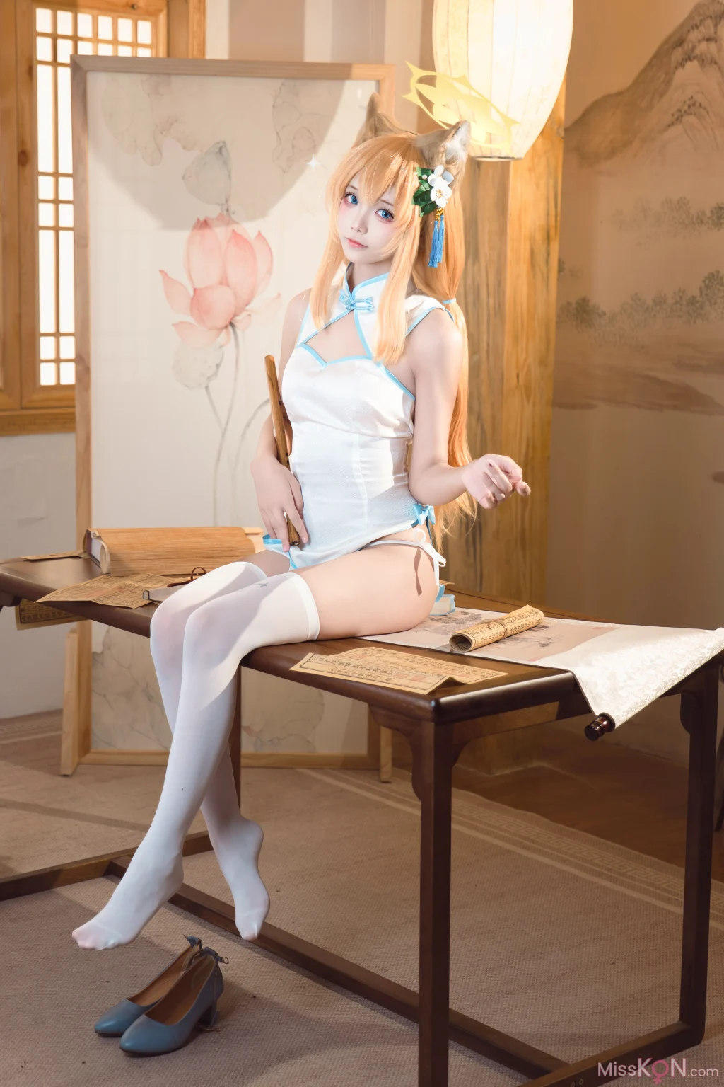 Coser@艾西aiwest: 蔚蓝档案 伊落玛丽旗袍 (30 photos) – Page 2