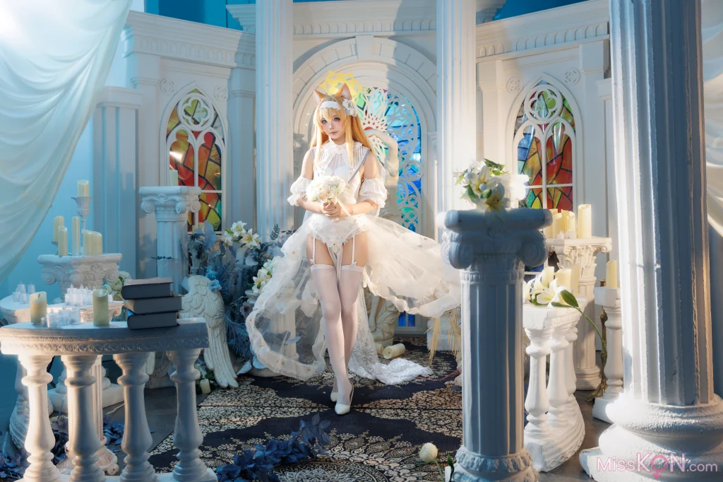 Coser@艾西aiwest: 蔚蓝档案 伊落玛丽花嫁 (31 photos)