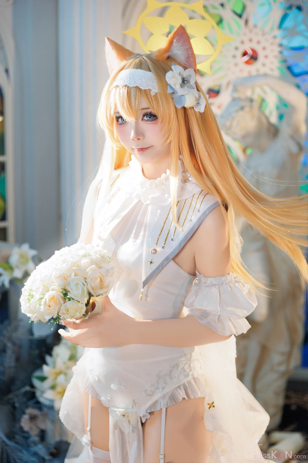 Coser@艾西aiwest: 蔚蓝档案 伊落玛丽花嫁 (31 photos)