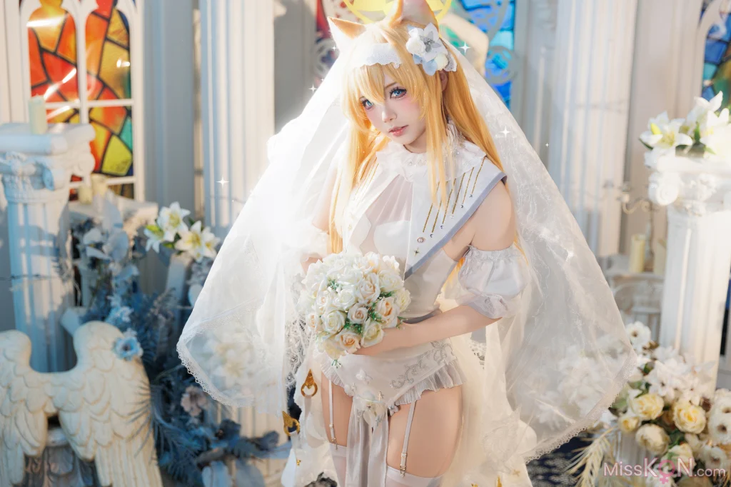 Coser@艾西aiwest: 蔚蓝档案 伊落玛丽花嫁 (31 photos)
