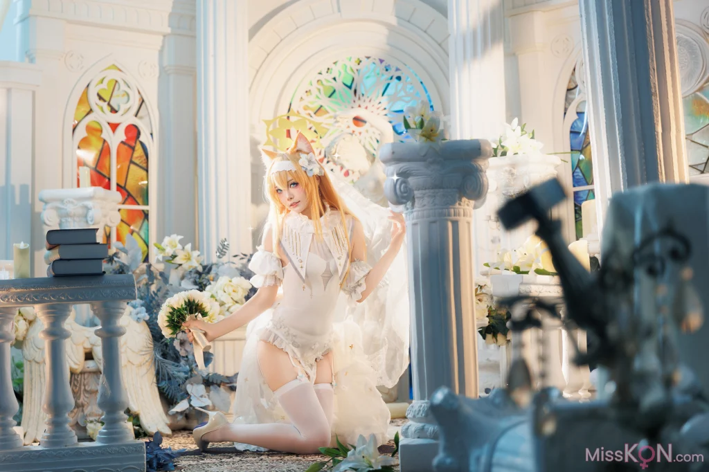 Coser@艾西aiwest: 蔚蓝档案 伊落玛丽花嫁 (31 photos)