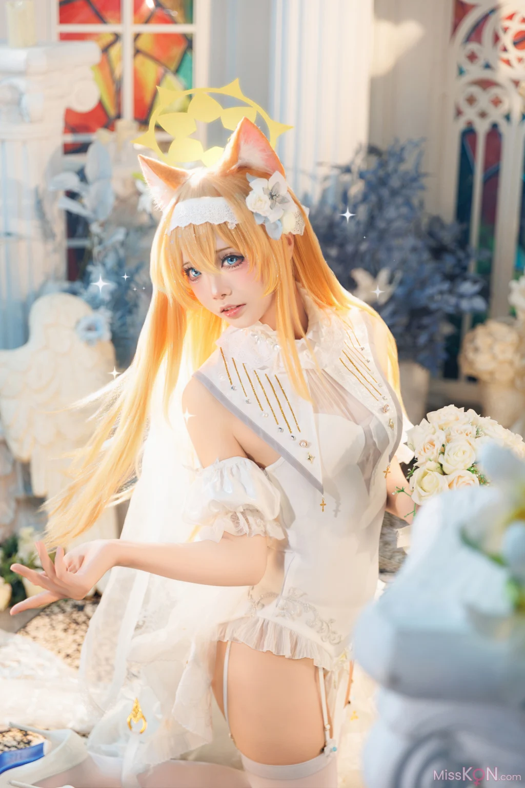 Coser@艾西aiwest: 蔚蓝档案 伊落玛丽花嫁 (31 photos)