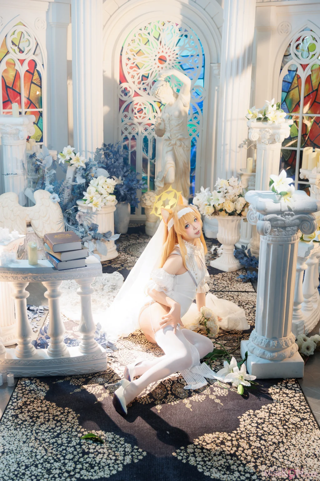 Coser@艾西aiwest: 蔚蓝档案 伊落玛丽花嫁 (31 photos)