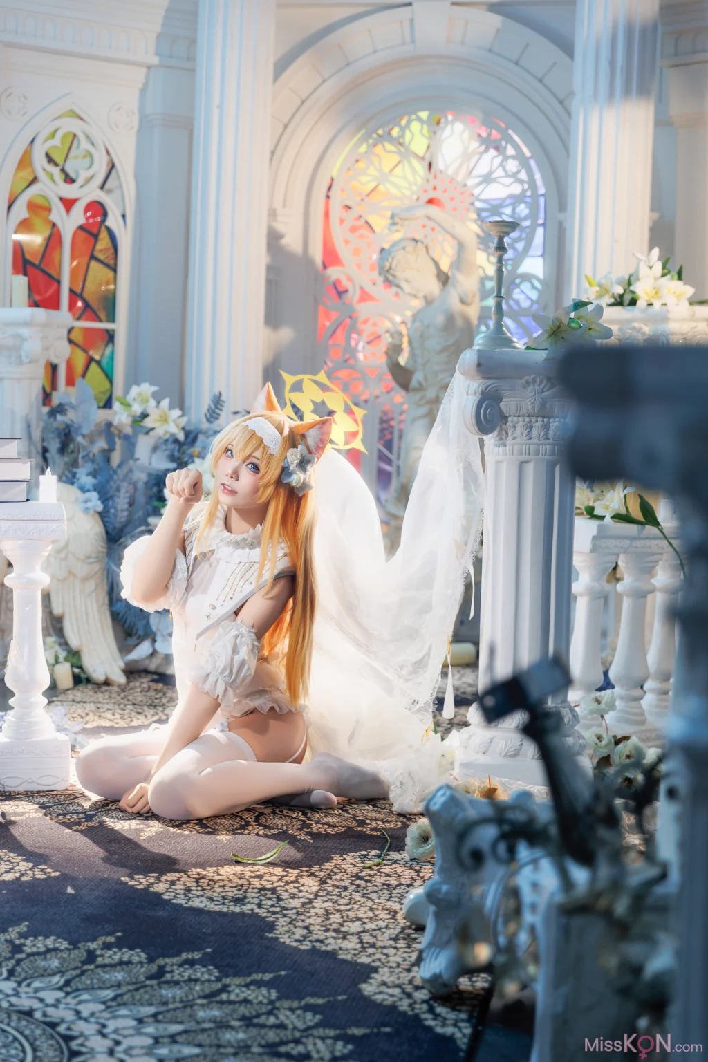 Coser@艾西aiwest: 蔚蓝档案 伊落玛丽花嫁 (31 photos)