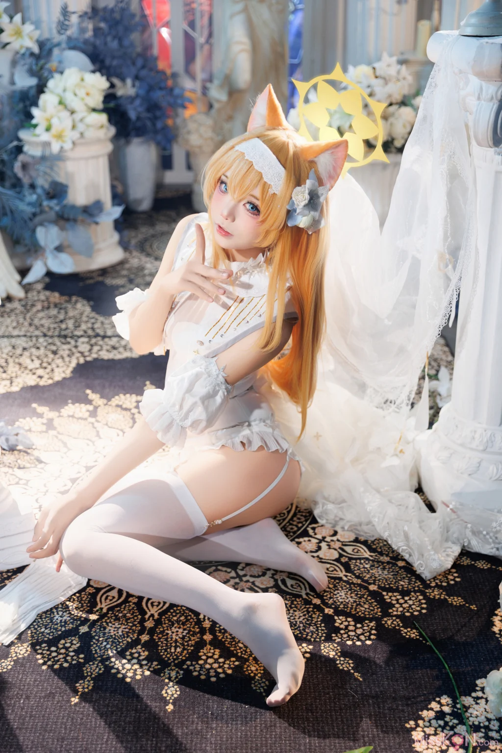 Coser@艾西aiwest: 蔚蓝档案 伊落玛丽花嫁 (31 photos) – Page 2