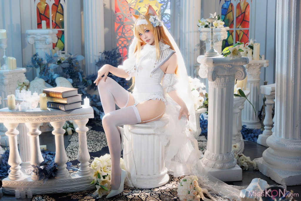 Coser@艾西aiwest: 蔚蓝档案 伊落玛丽花嫁 (31 photos) – Page 2