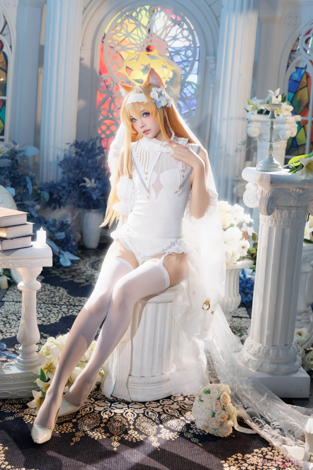 Coser@艾西aiwest: 蔚蓝档案 伊落玛丽花嫁 (31 photos) – Page 2