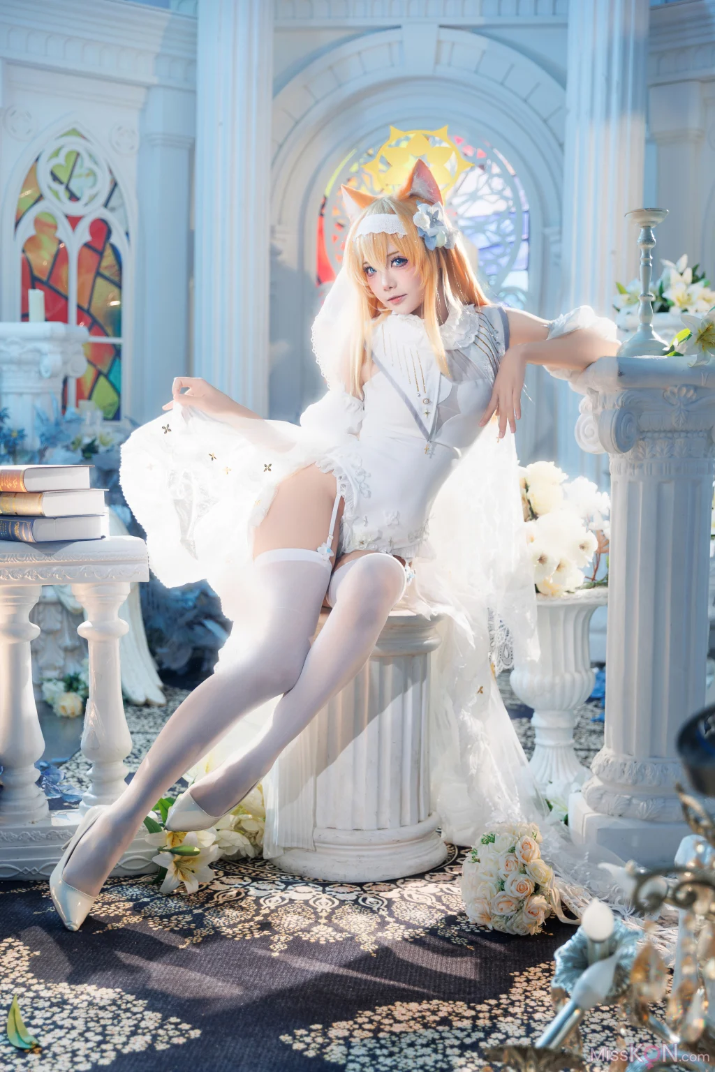 Coser@艾西aiwest: 蔚蓝档案 伊落玛丽花嫁 (31 photos) – Page 2