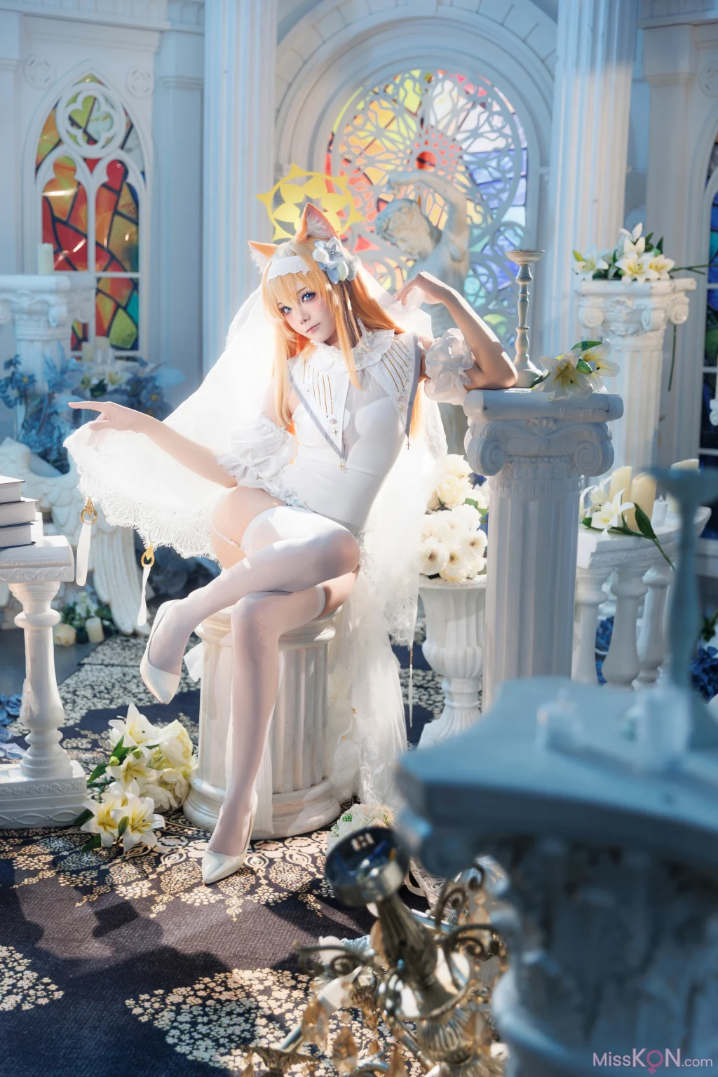 Coser@艾西aiwest: 蔚蓝档案 伊落玛丽花嫁 (31 photos) – Page 2