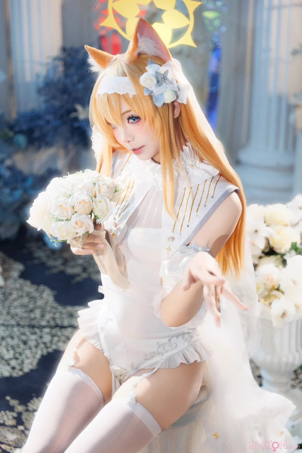 Coser@艾西aiwest: 蔚蓝档案 伊落玛丽花嫁 (31 photos) – Page 2
