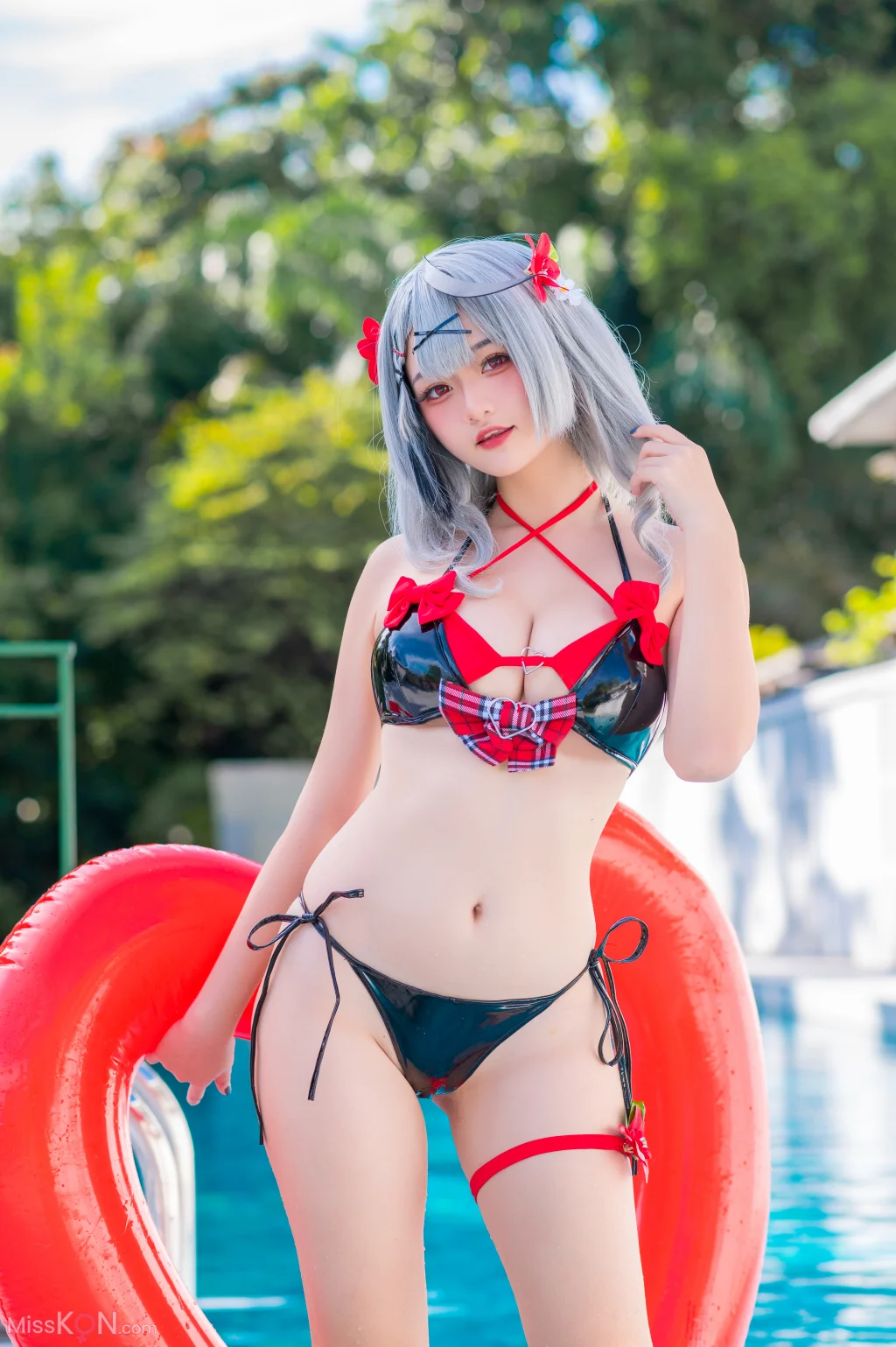 Coser@Xiaoyukiko小鱼: 沙花叉库洛艾 水着 (21 photos)
