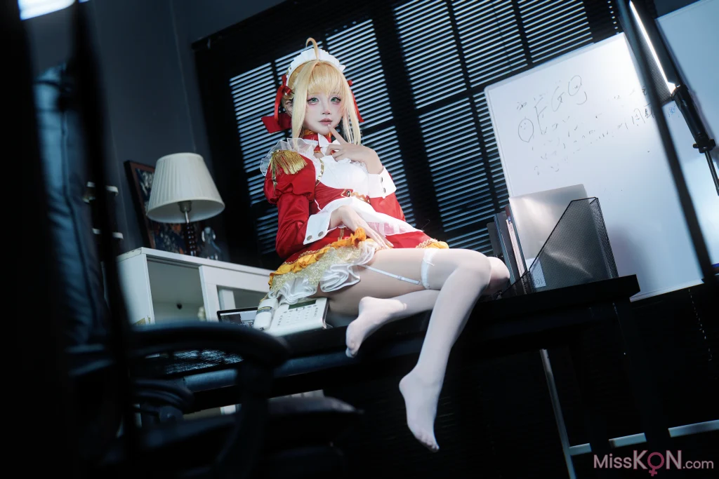Coser@五更百鬼: FGO 尼禄 女仆 (15 photos)