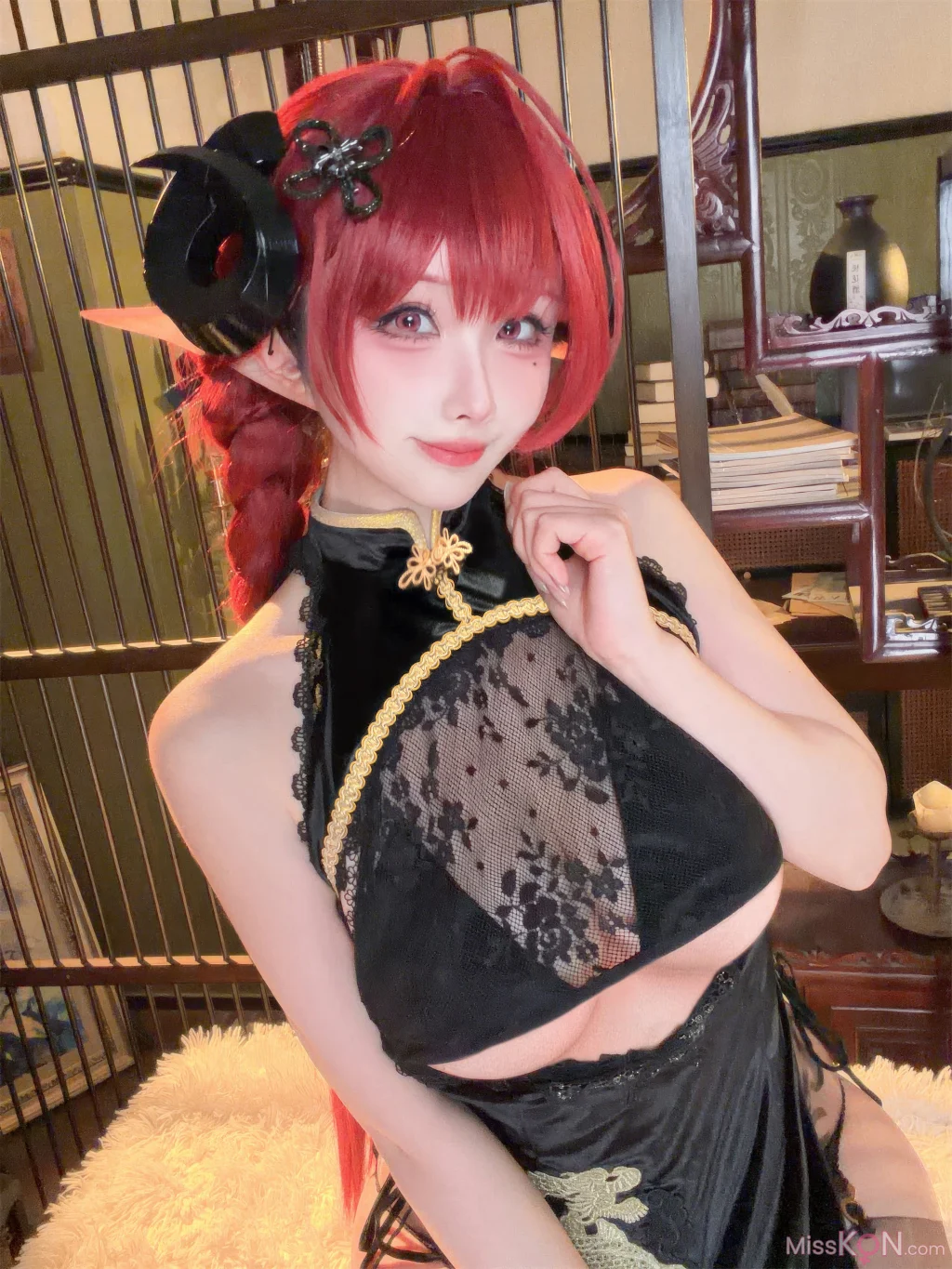 Coser@rioko凉凉子: 碧蓝航线 兴登堡旗袍 深阁舞戏 (25 photos) – Page 2