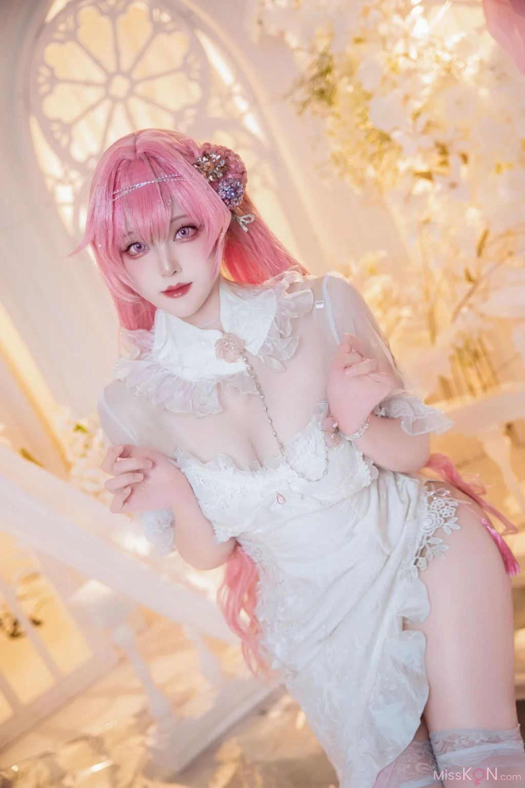 Coser@Natsuko夏夏子: NIKKE 桃乐丝旗袍 (78 photos)