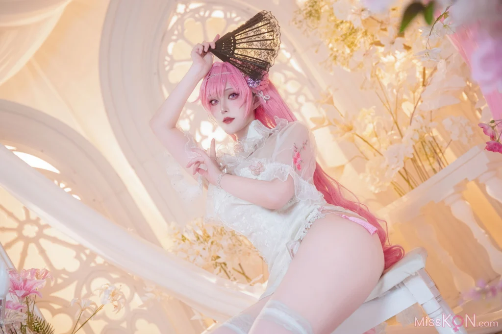 Coser@Natsuko夏夏子: NIKKE 桃乐丝旗袍 (78 photos)